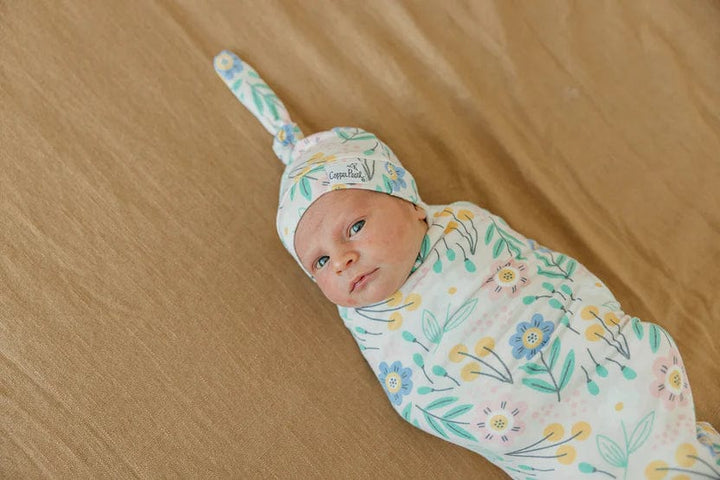 Copper Pearl Hat Clara Top Knot Hat