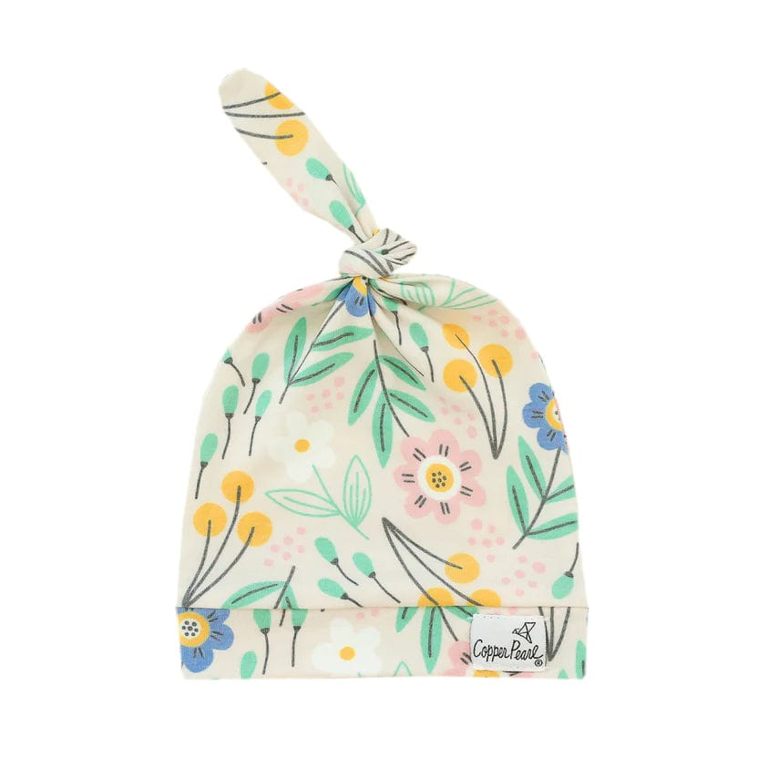 Copper Pearl Hat Clara Top Knot Hat