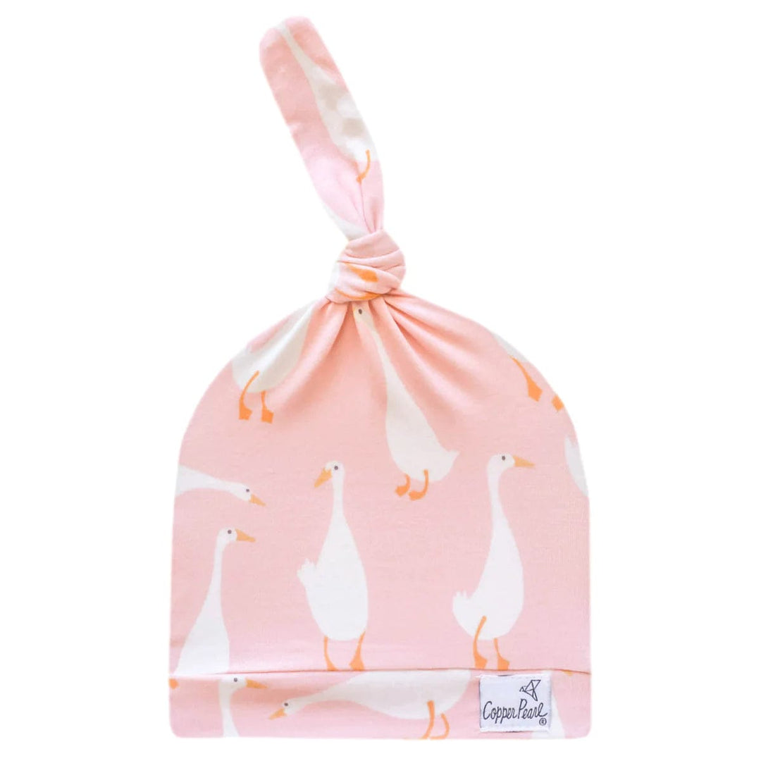 Copper Pearl Hat Goosie Top Knot Hat