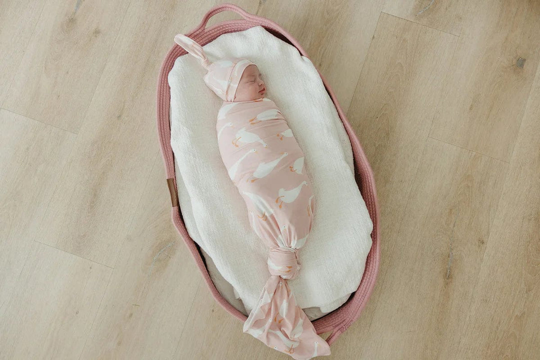 Copper Pearl Hat Goosie Top Knot Hat