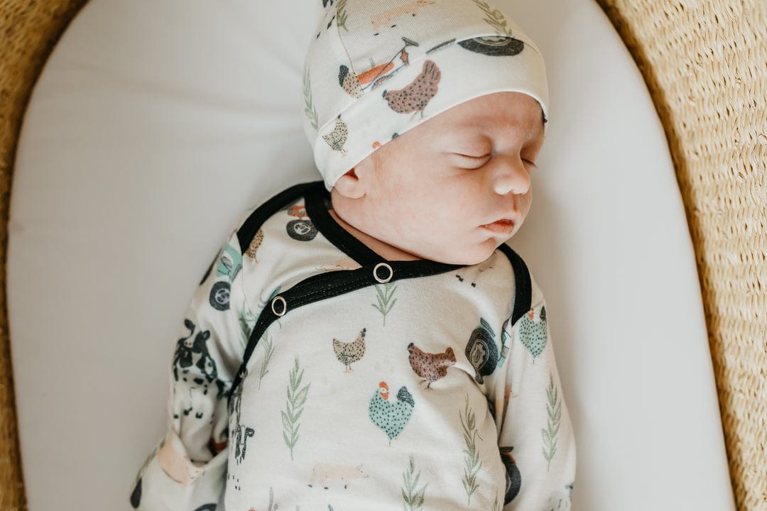 Copper Pearl Hat Jo Top Knot Hat