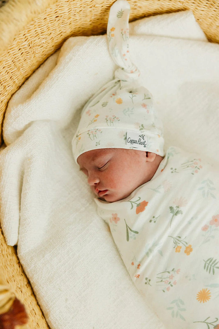 Copper Pearl Hat Mabel Top Knot Hat