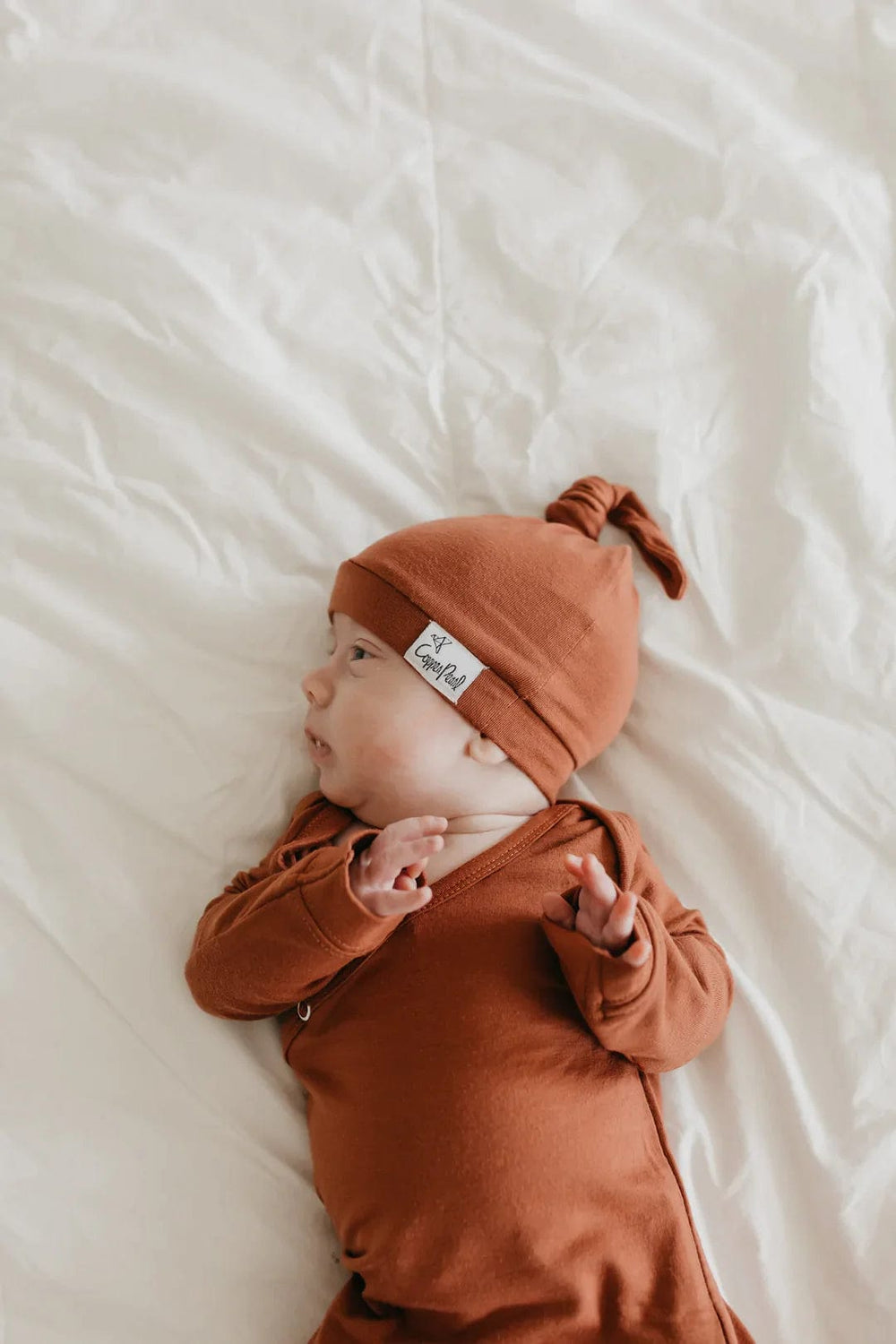 Copper Pearl Hat Moab Top Knot Hat