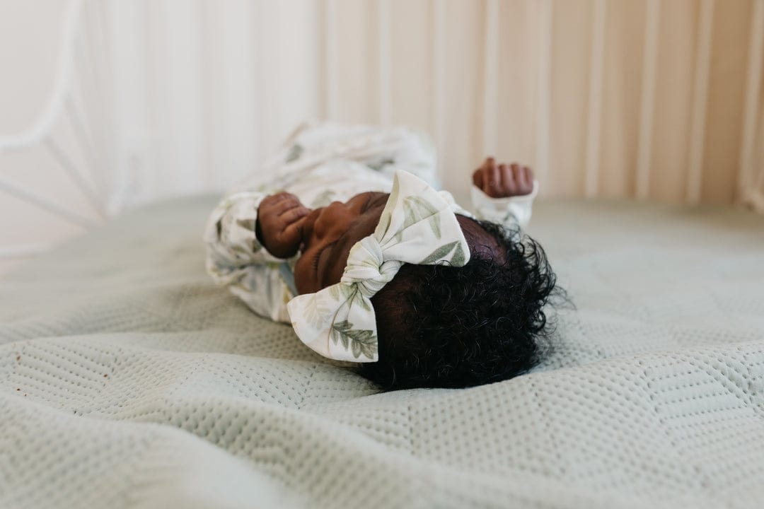 Copper Pearl Headband Rex Knit Headband Bow