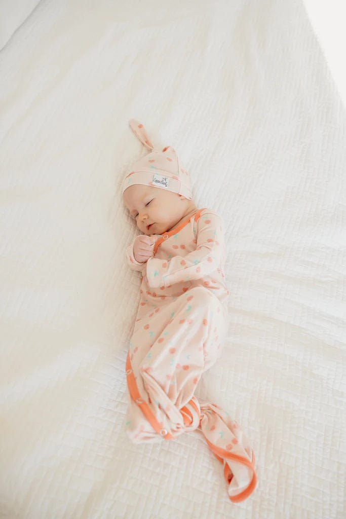 Copper Pearl knotted gown Cheery Newborn Knotted Gown