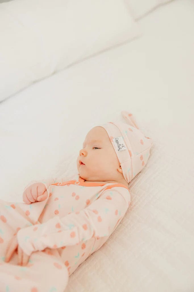Copper Pearl knotted gown Cheery Newborn Knotted Gown