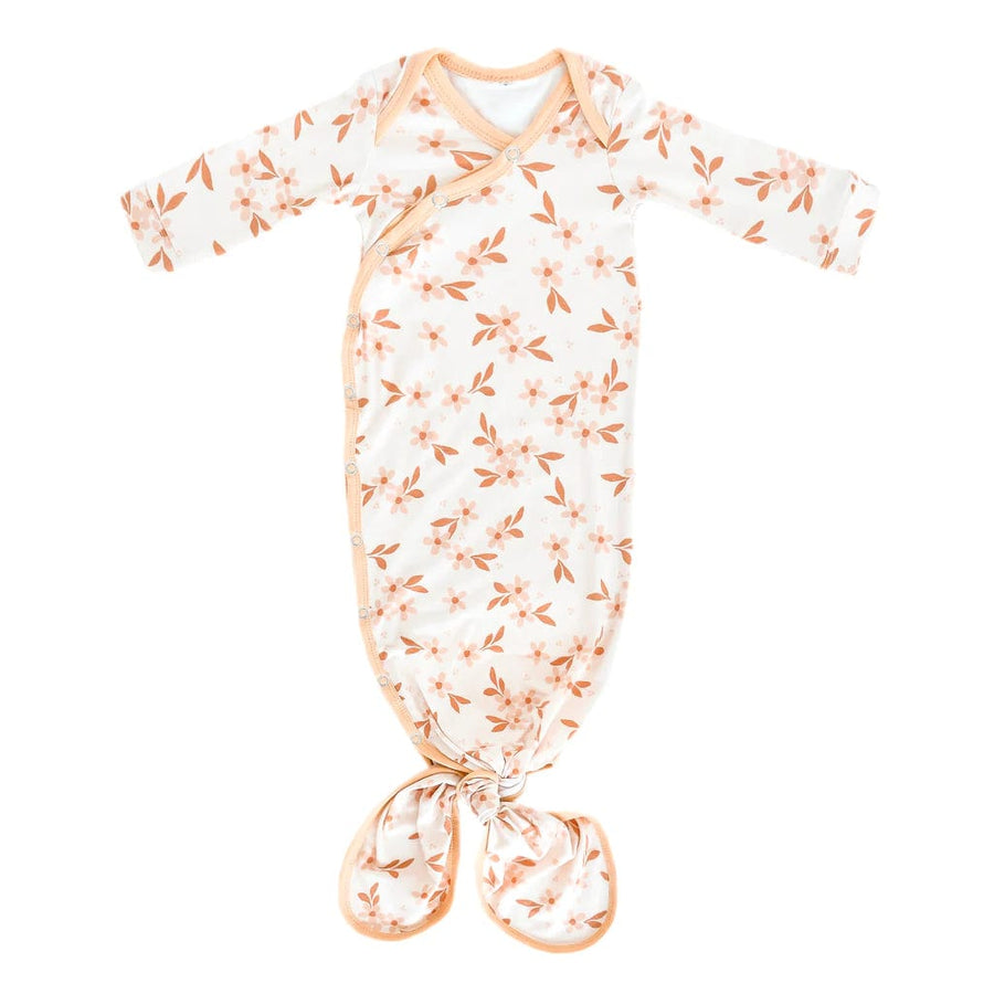 Copper Pearl knotted gown Rue Newborn Knotted Gown