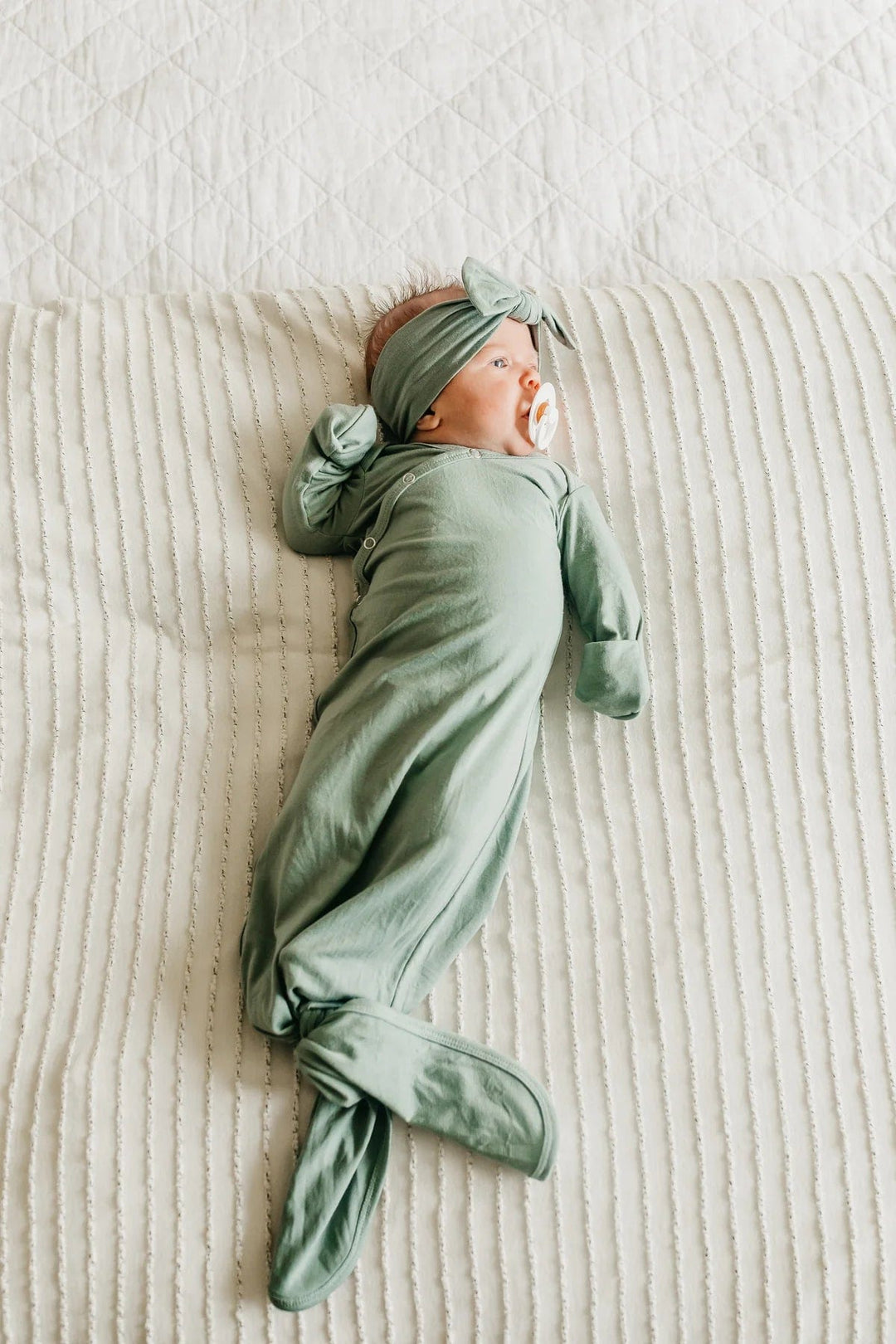 Copper Pearl Sleeping Briar Newborn Knotted Gown