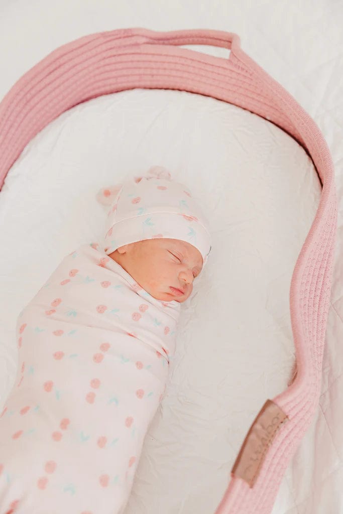 Copper Pearl Swaddle Cheery Knit Blanket Single
