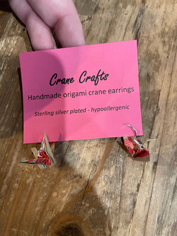 Crane Crafts Earrings Handmade Crane Earrings