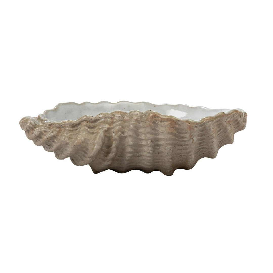 Creative Coop Dish Stoneware Shell Dish