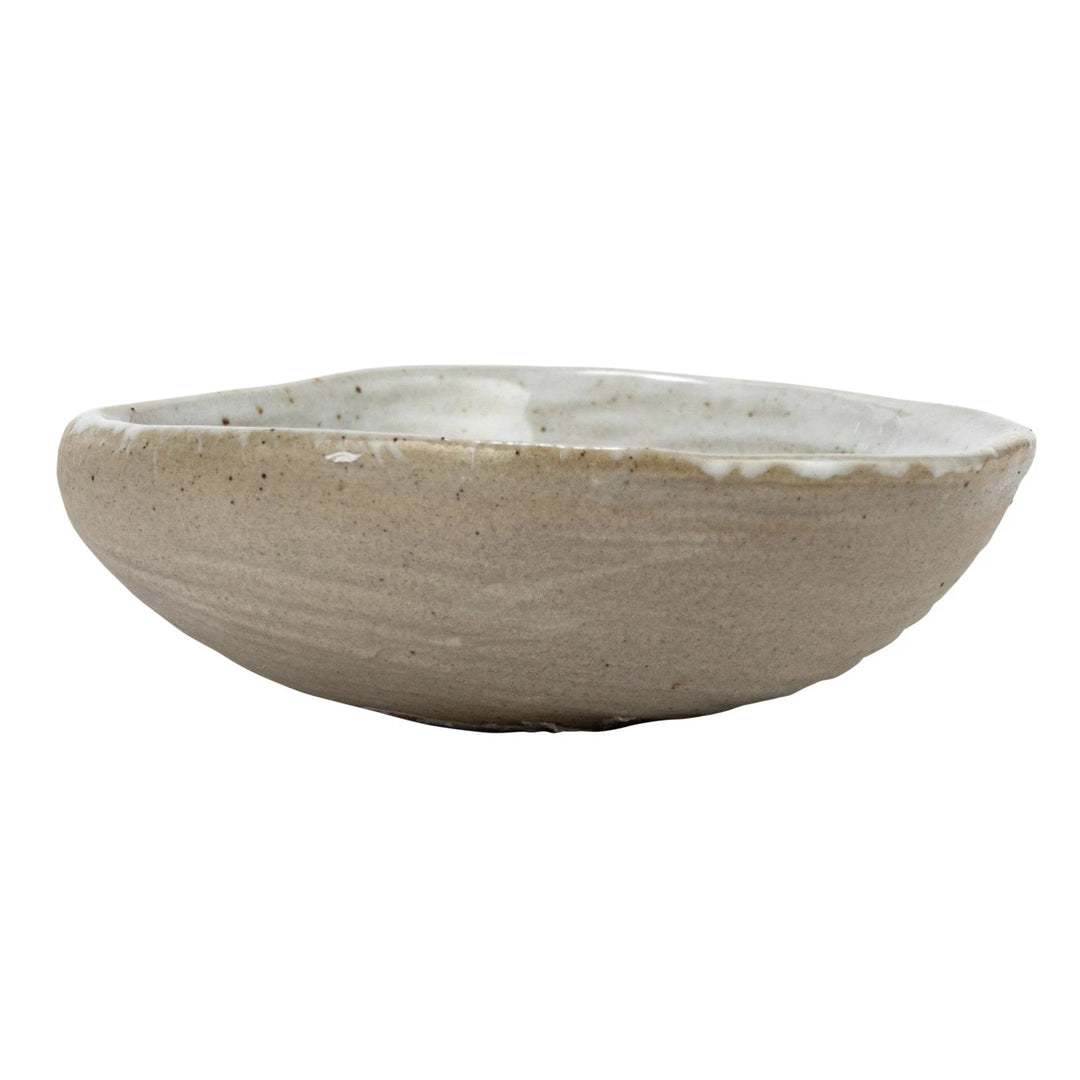 Creative Coop Dish Stoneware Shell Dish, White