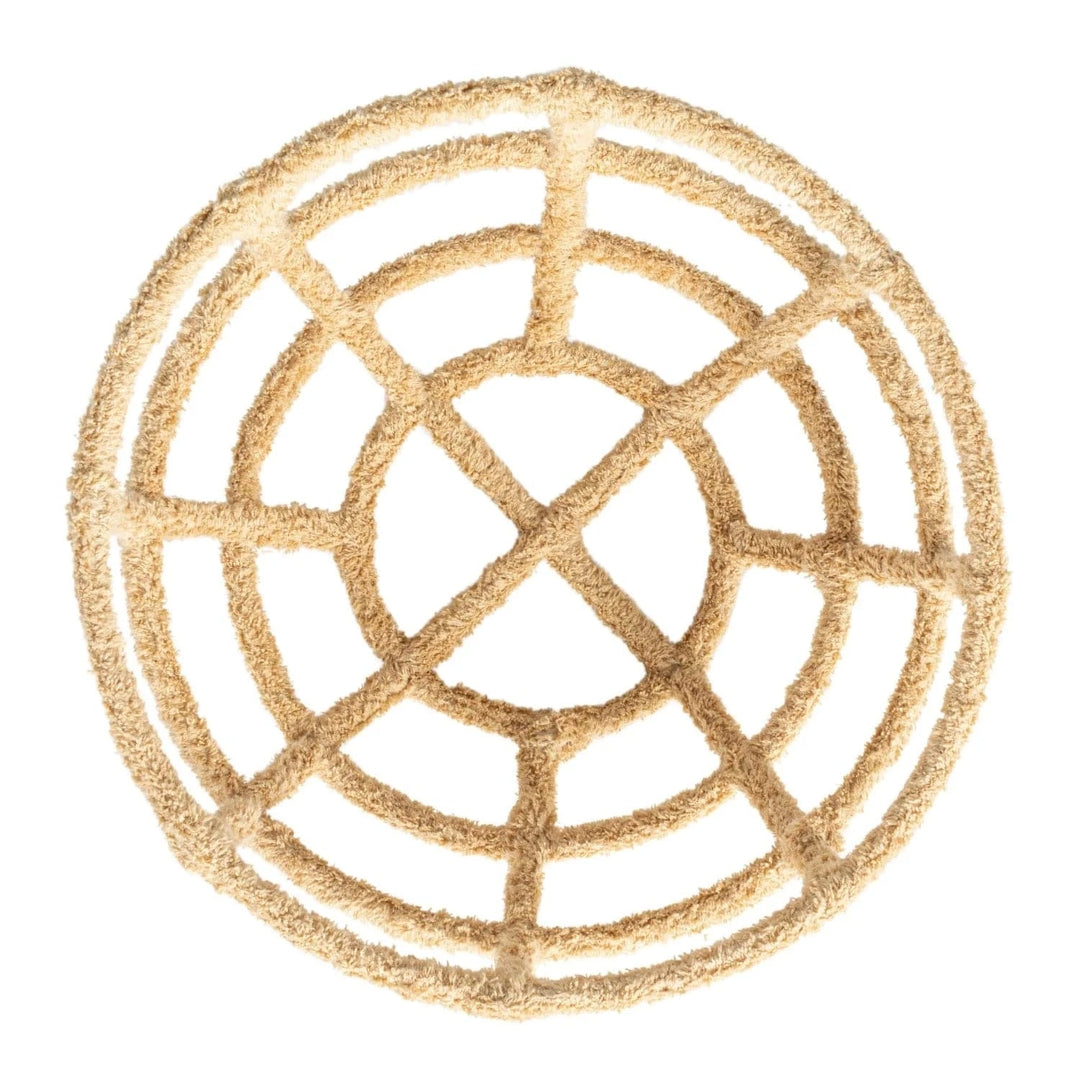 Creative Coop Home Decorative Metal & Cotton Terry Cloth Wrapped Bowl