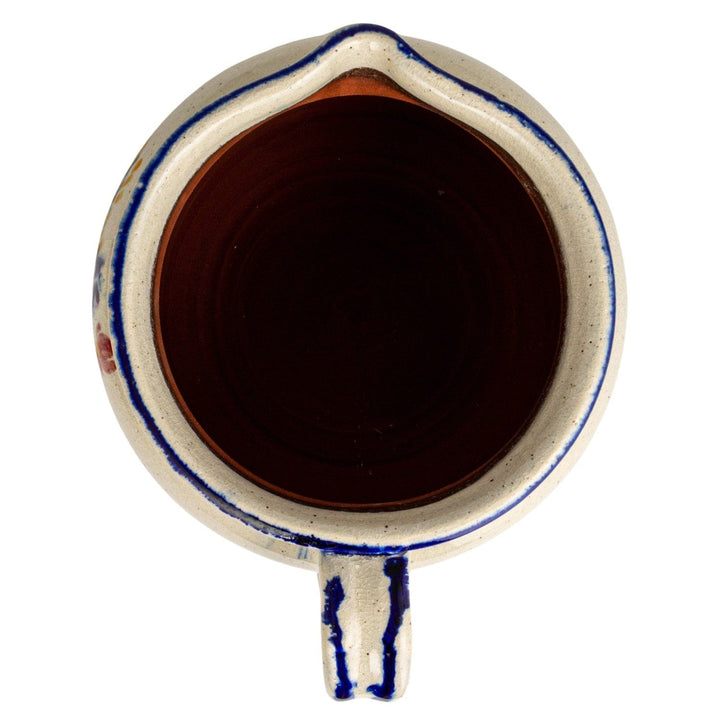 Creative Coop Home Decorative Terra-cotta Pitcher with Flowers & Handle, (Each One Will Vary) - LOCAL PICKUP ONLY