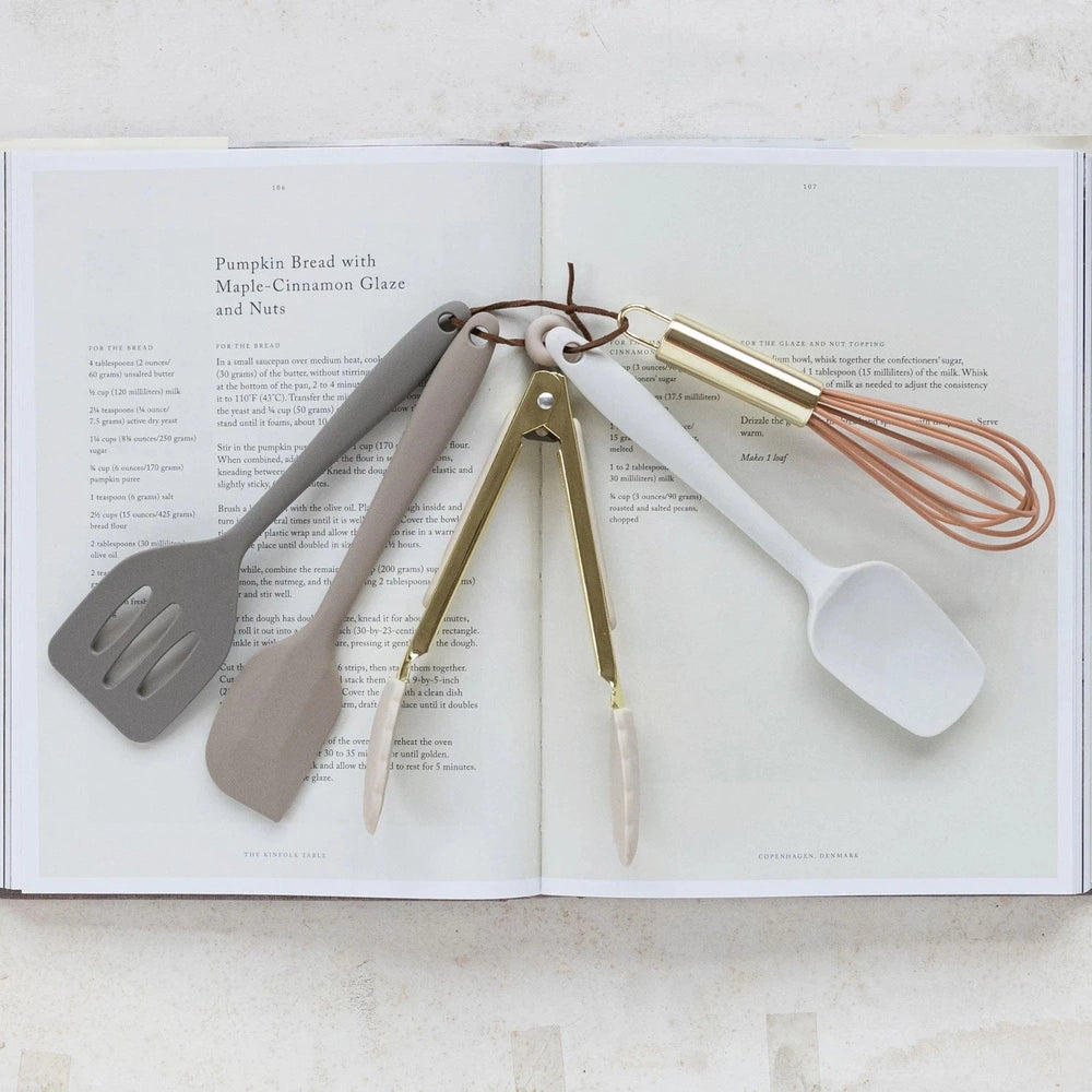 Creative Coop Kitchen Tools & Utensils Silicone & Metal Mini Kitchen Tools, Set of 5