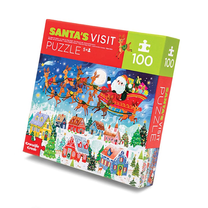 Crocodile Creek Puzzle Santa's Visit - 100 Pieces