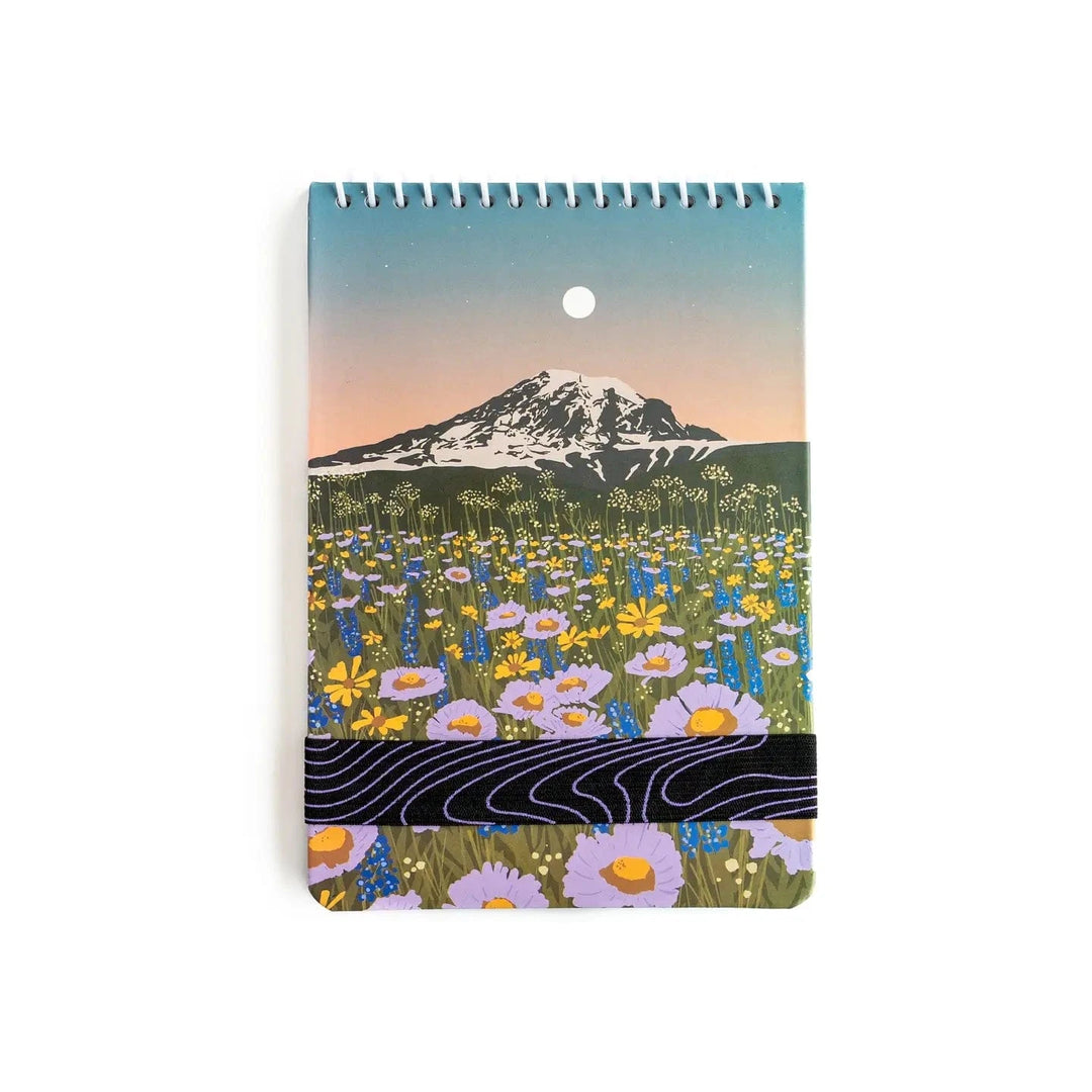 Denik Paper Mountain Flowers Spiral Bound Notebook