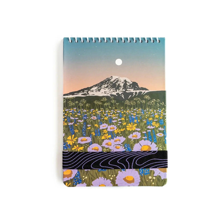 Denik Paper Mountain Flowers Spiral Bound Notebook