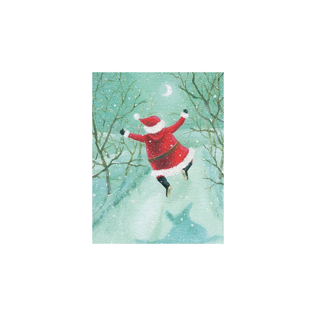 Design Design Boxed Cards Leaping Santa Petite Boxed Greeting Cards