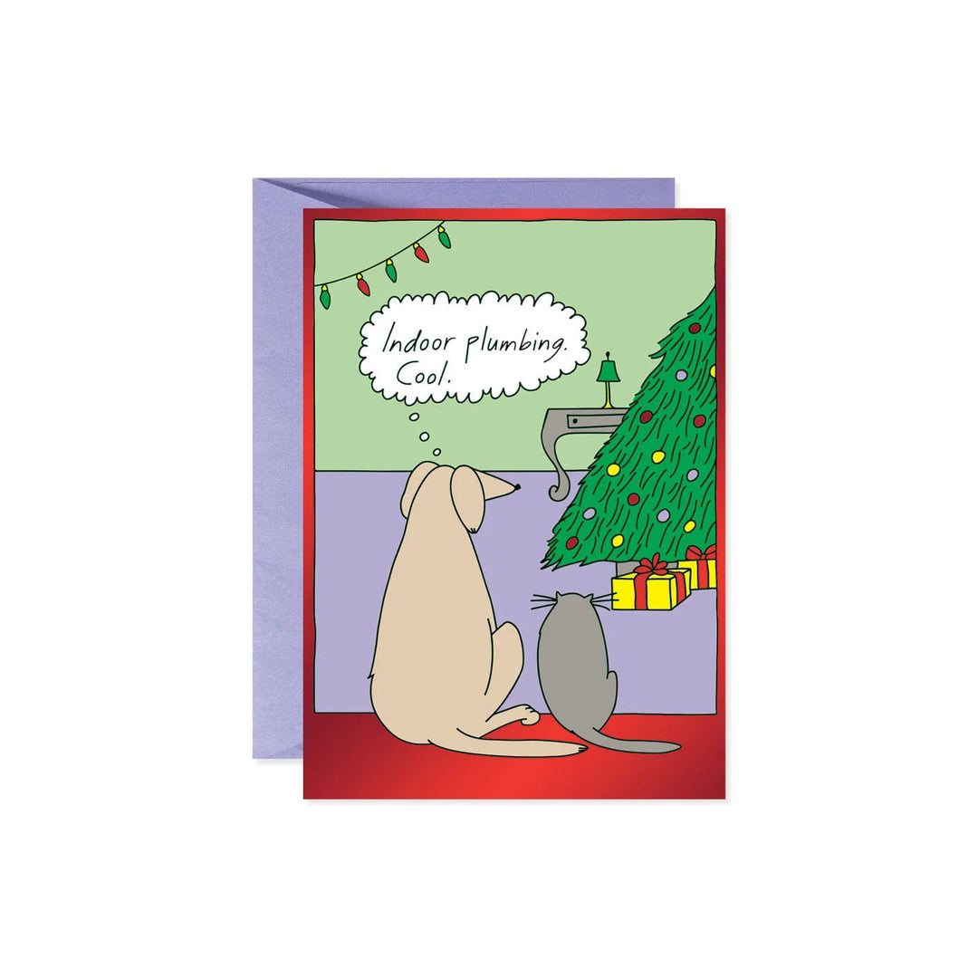 Design Design Card Indoor Plumbing Christmas Tree Card