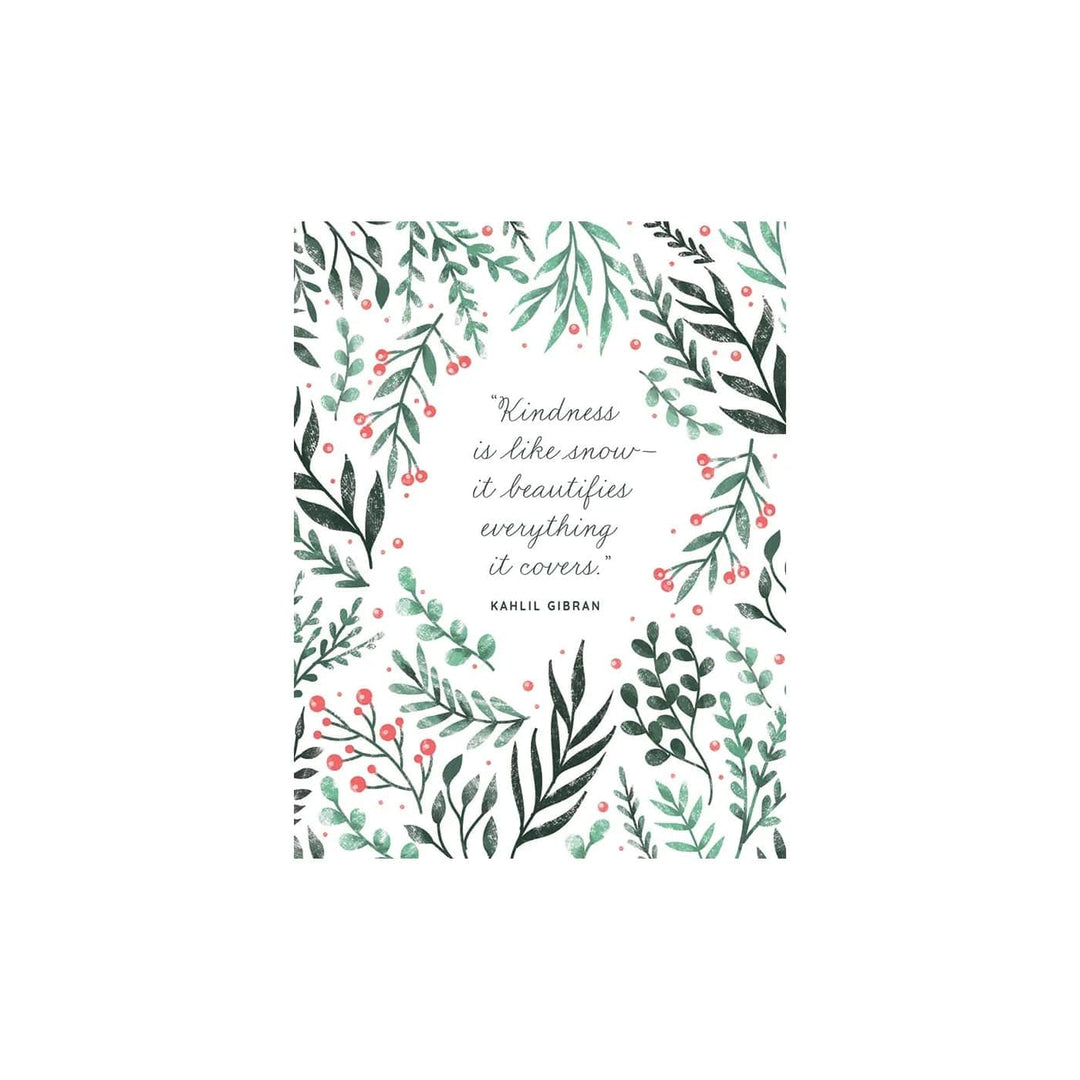 Design Design Card Kindness is Like Snow Card