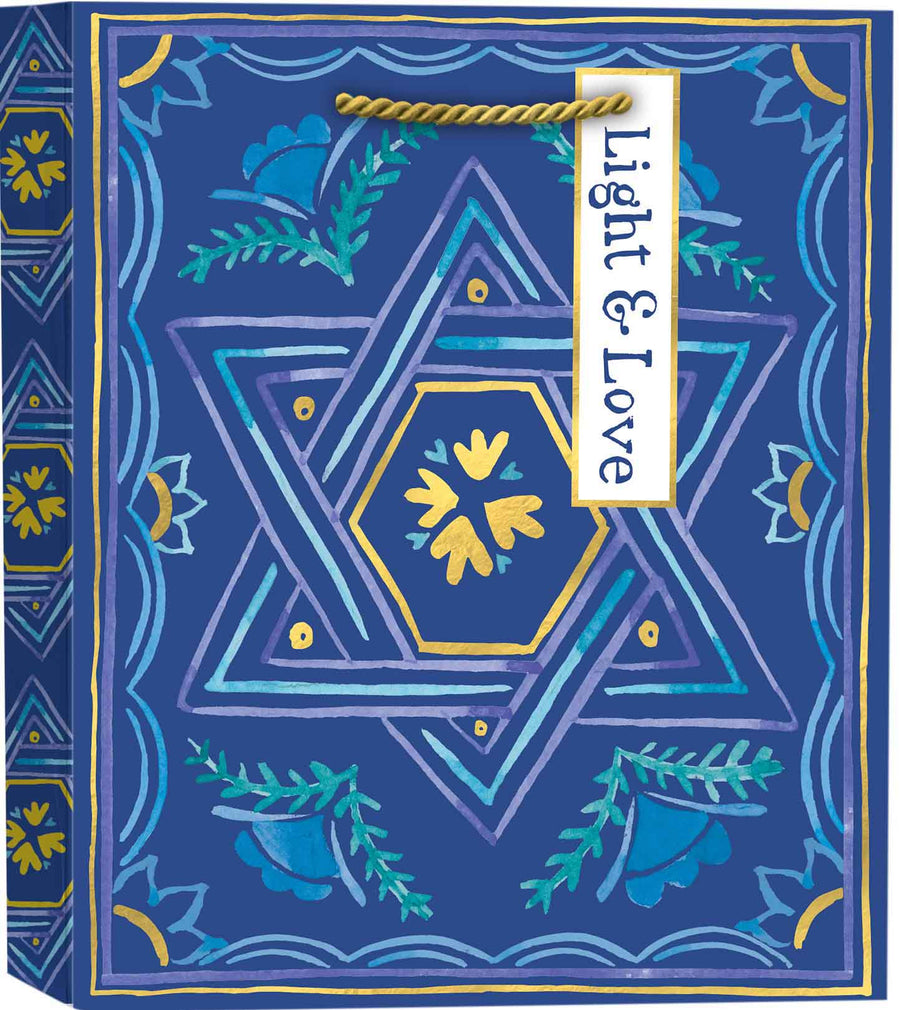 Design Design Holiday Elegant Hanukkah Gift Bag - Small