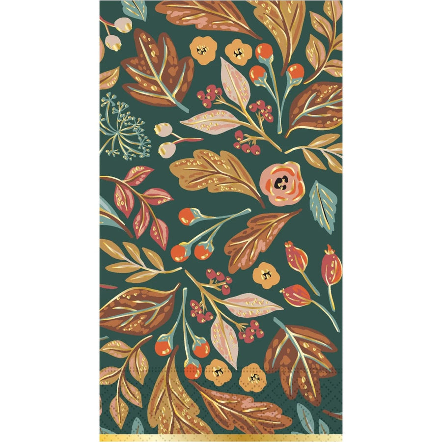 Design Design Napkins Sage and Pumpkin Fall Guest Napkin