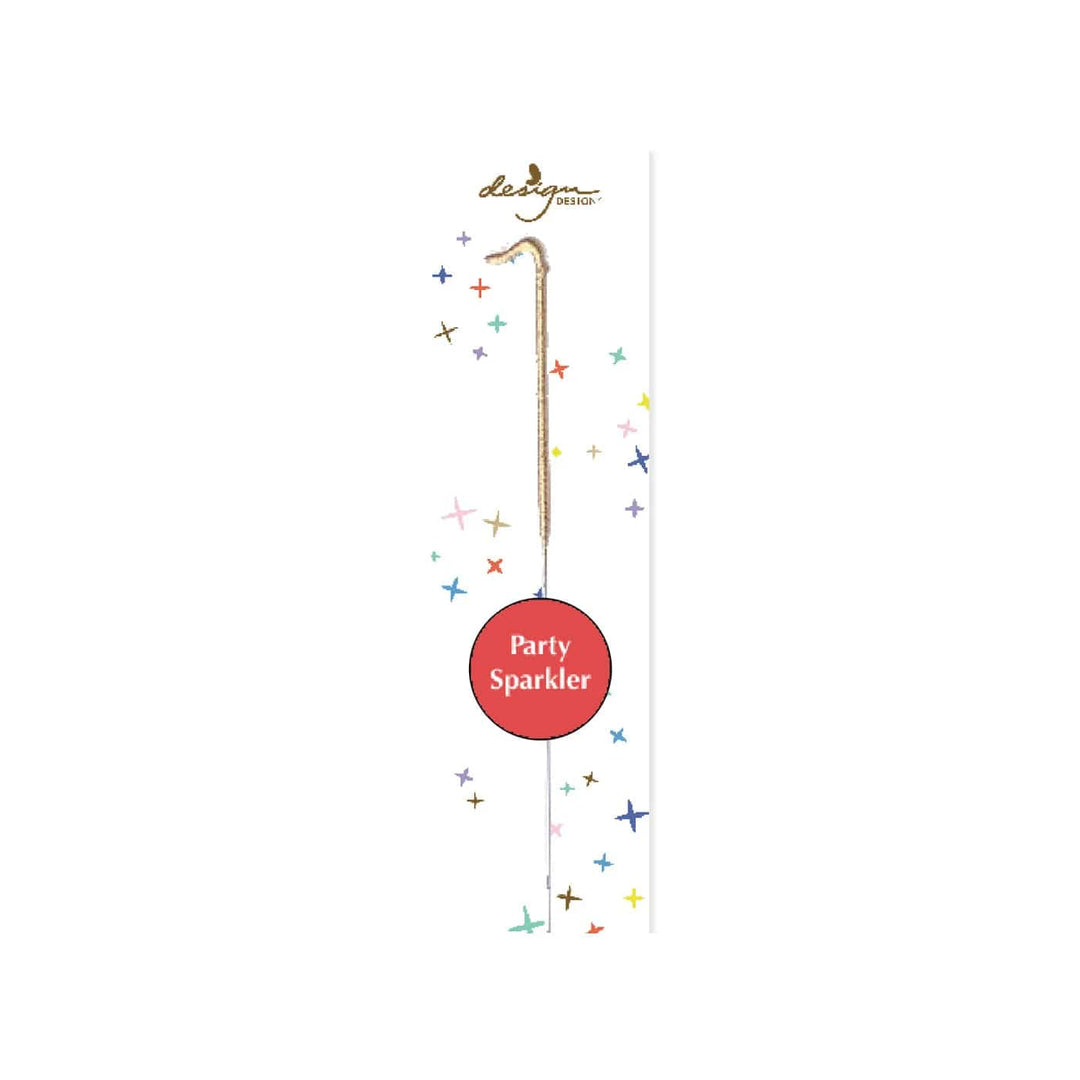 Design Design Party Supplies Sparkler Number Cake Toppers