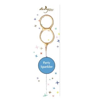 Design Design Party Supplies Sparkler Number Cake Toppers