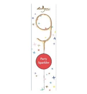 Design Design Party Supplies Sparkler Number Cake Toppers