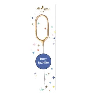 Design Design Party Supplies Sparkler Number Cake Toppers