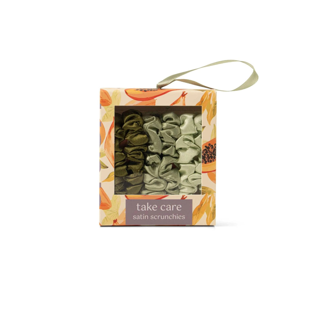 DM Merchandising Gifts Crush Take Care Satin Scrunchies