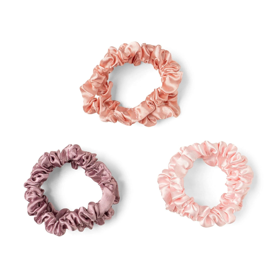 DM Merchandising Gifts Pinks Crush Take Care Satin Scrunchies