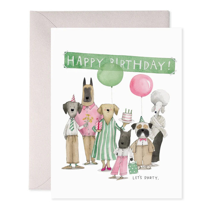 E. Frances Paper Card Dog Party Birthday Card