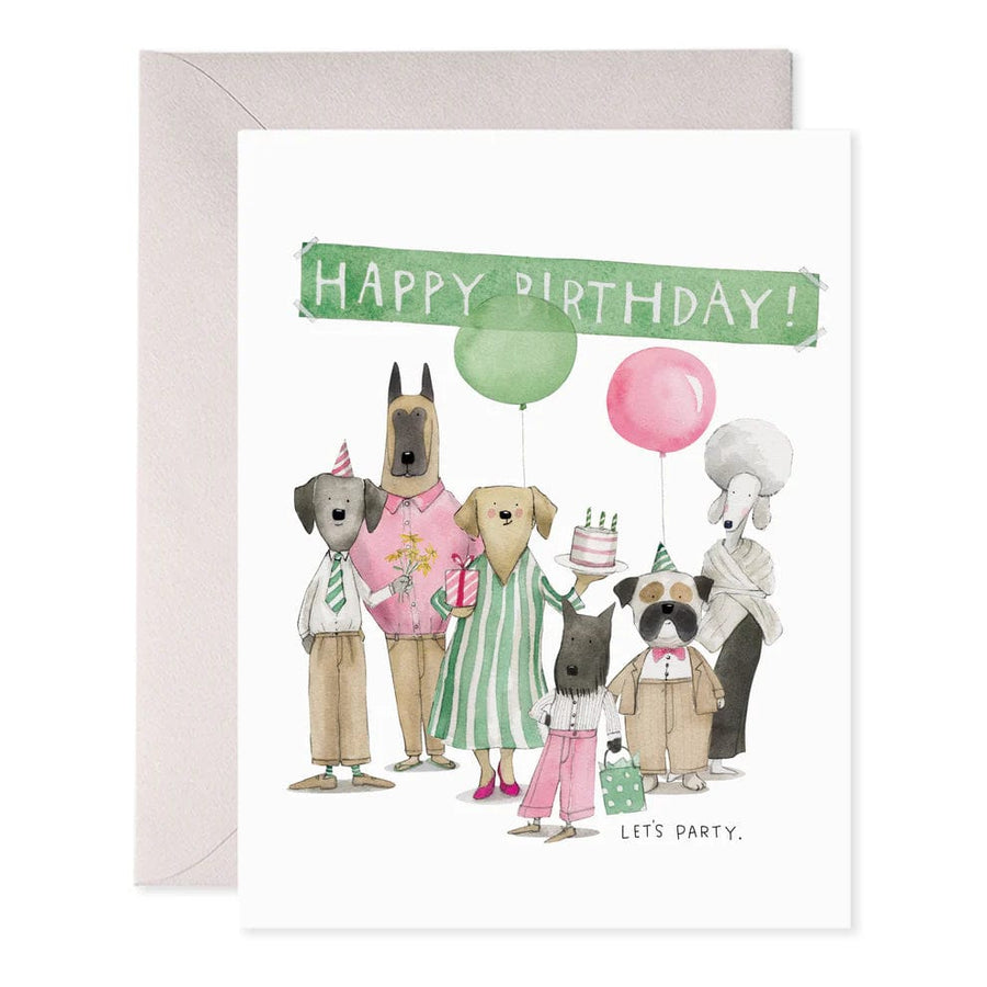 E. Frances Paper Card Dog Party Birthday Card
