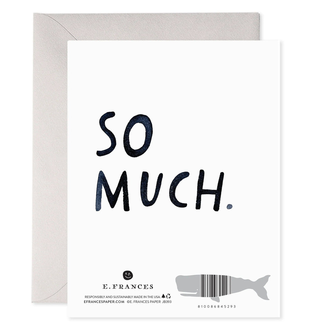 E. Frances Paper Card ILY I Love You Card