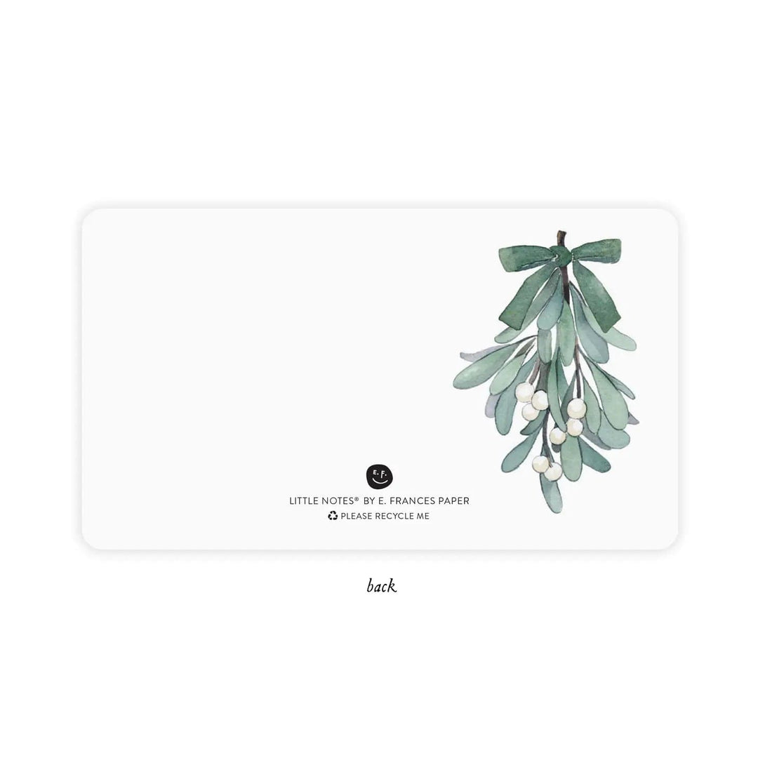 E. Frances Paper Card Mistletoe Little Notes