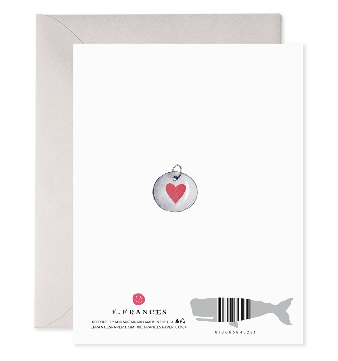 E. Frances Paper Card Pet Collar Sympathy Card