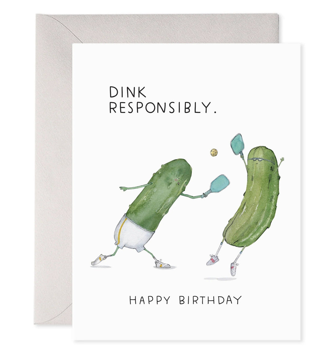 E. Frances Paper Card Pickleball Birthday Card
