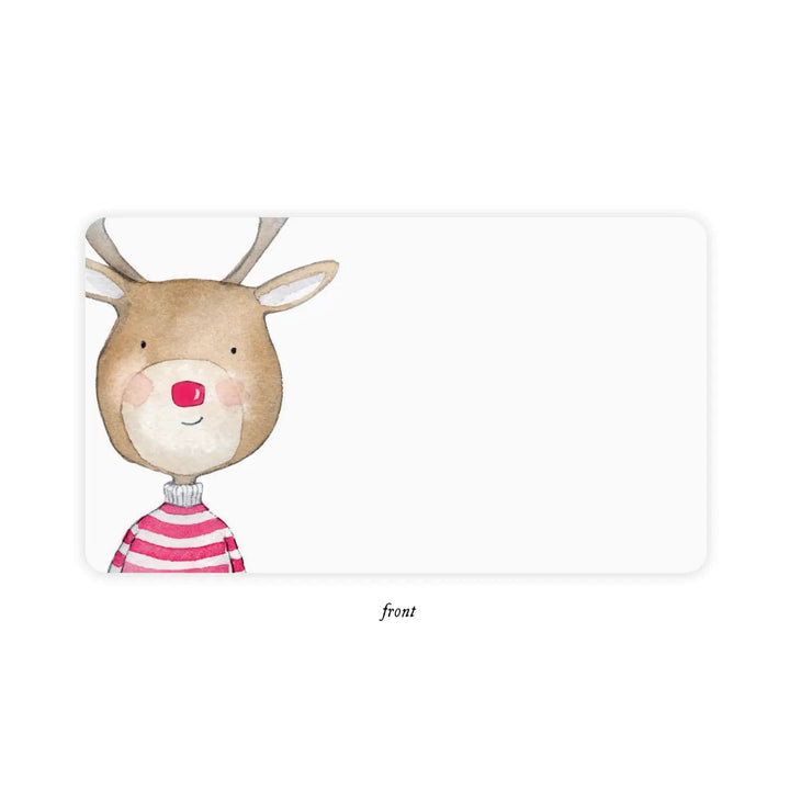 E. Frances Paper Card Rudolph Little Notes