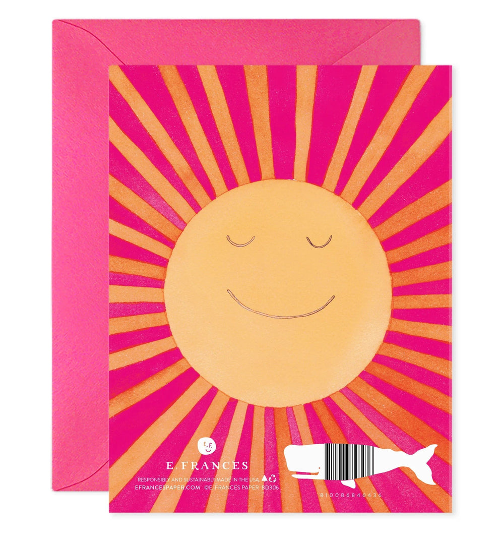 E. Frances Paper Card Run Around the Sun Card