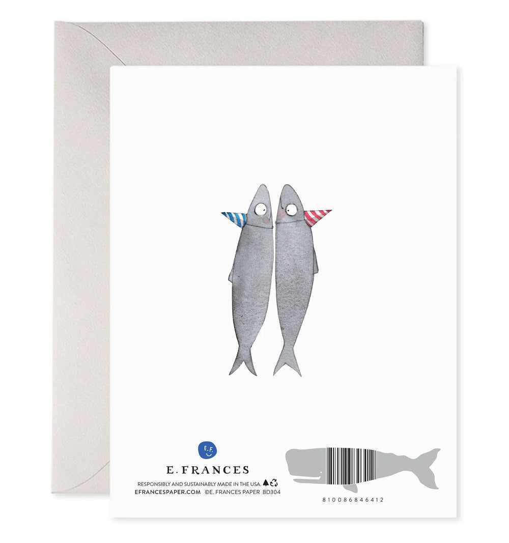 E. Frances Paper Card Sardines Birthday Card