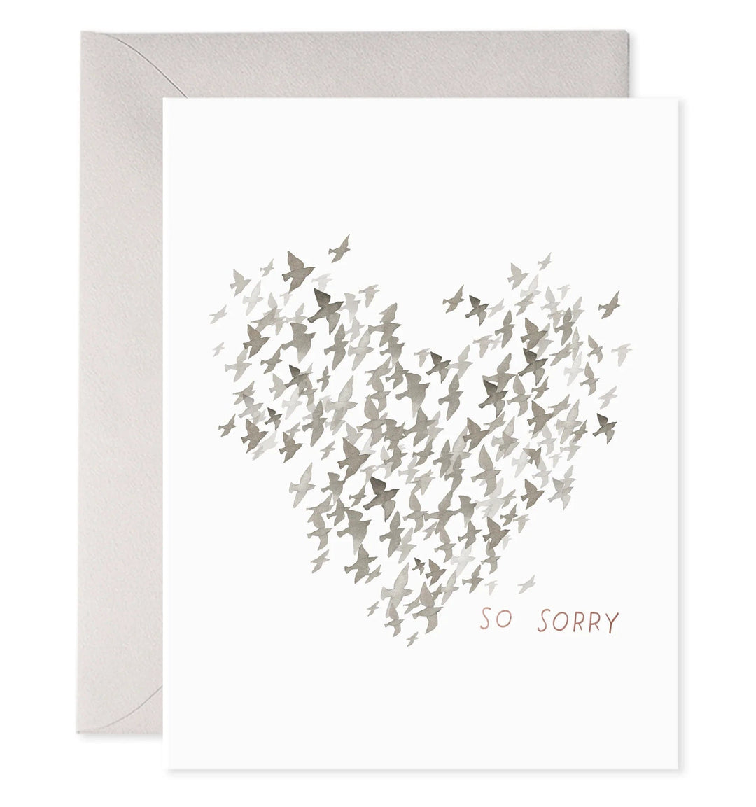 E. Frances Paper Card Starlings Condolence Card