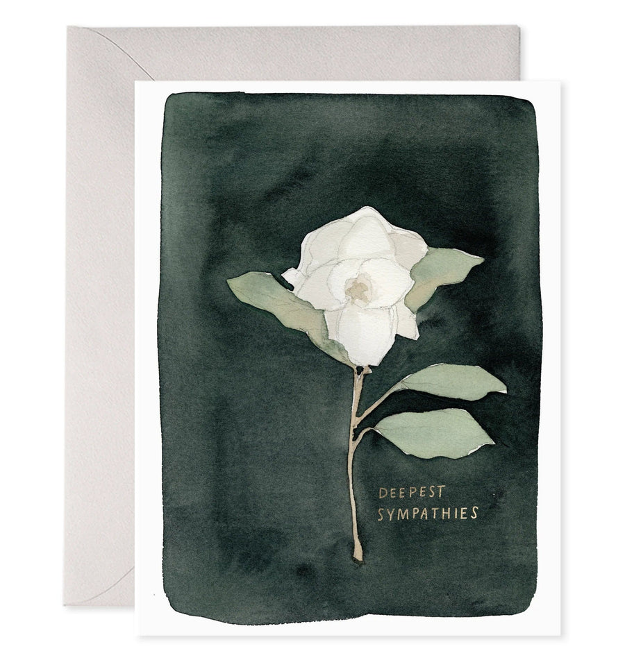 E. Frances Paper Card White Flower Card
