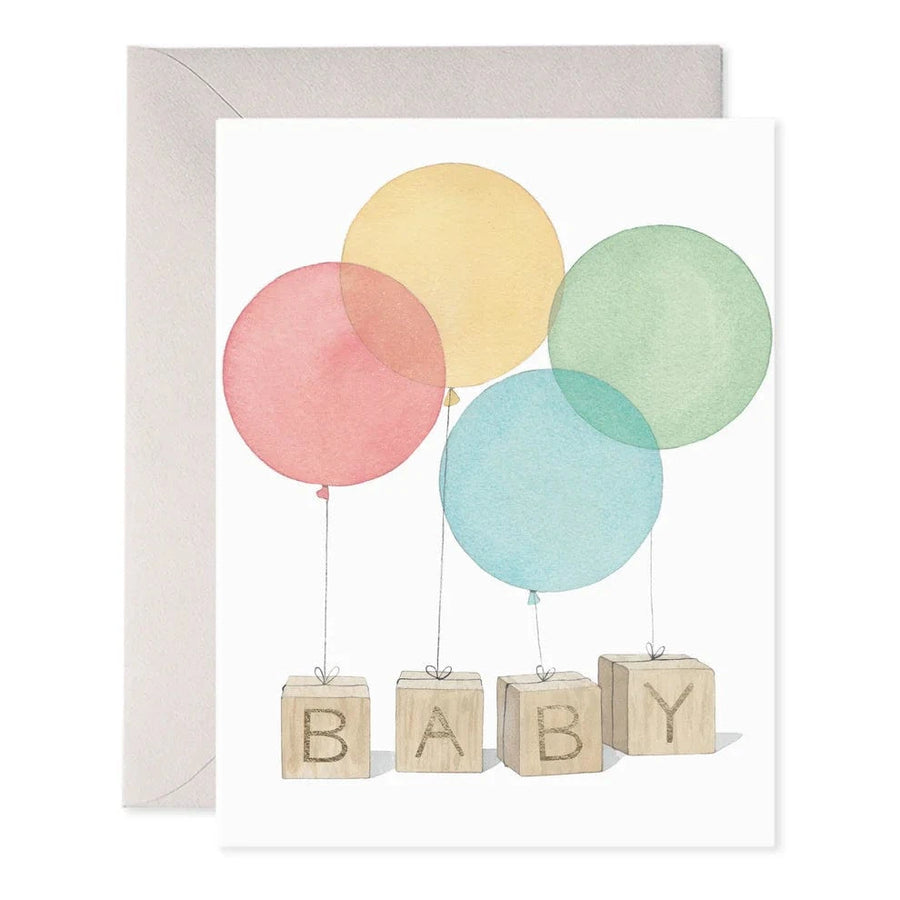 E. Frances Paper Cards Baby Blocks Card