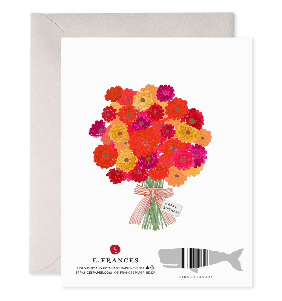E. Frances Paper Cards Birthday Bouquet | Birthday Greeting Card