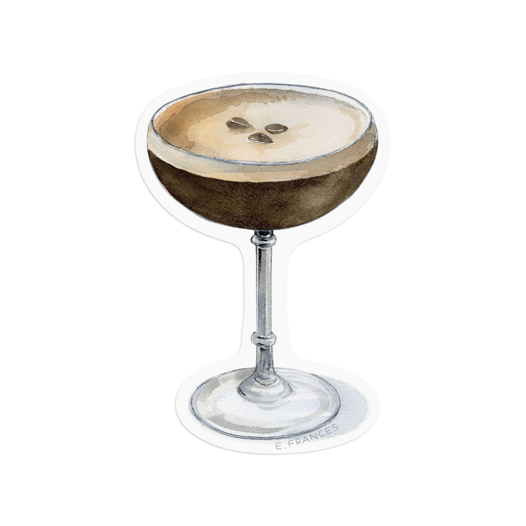 E. Frances Paper Cards Espresso Martini Single Sticker