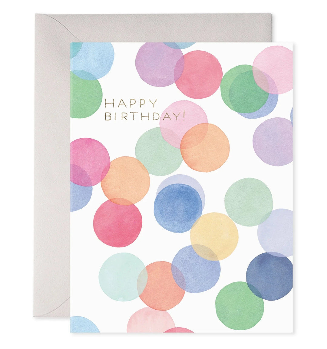 E. Frances Paper Cards Falling Confetti Birthday Card