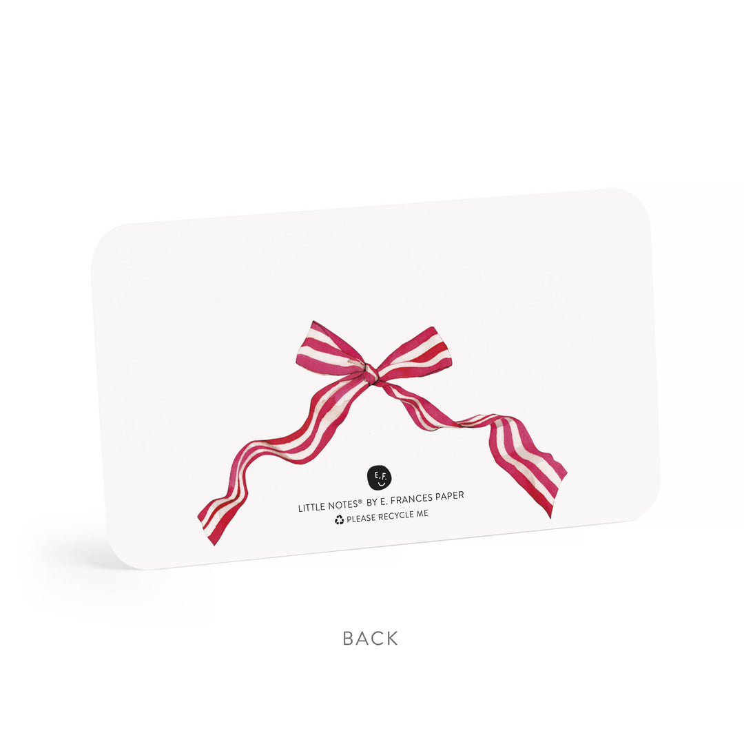 E. Frances Paper Cards Red Ribbon Candy Little Notes