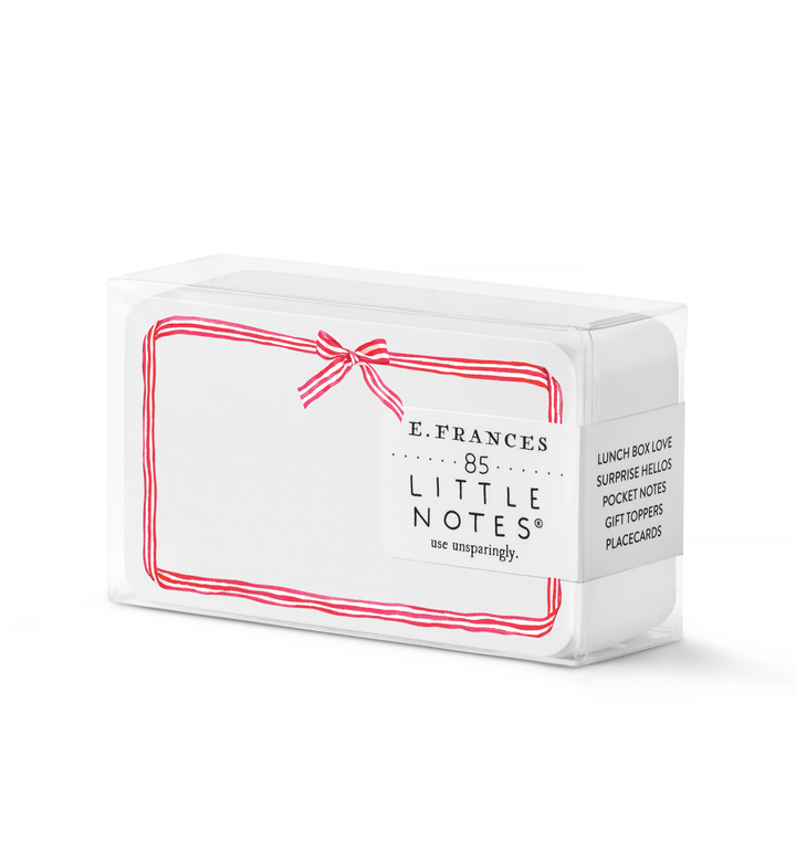 E. Frances Paper Cards Red Ribbon Candy Little Notes